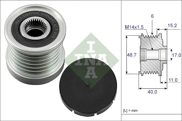 Alternator Freewheel Clutch